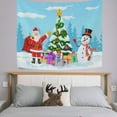 thumbnail image 2 of GZHJMY Tapestry Wall Hanging Christmas Santa Snowman Tapestry Decorative Tapestries Wall&nbsp;Blanket&nbsp;Bedding Tapestry for Bedroom Living Room Dorm 90"x60" Gift Decor, 2 of 7