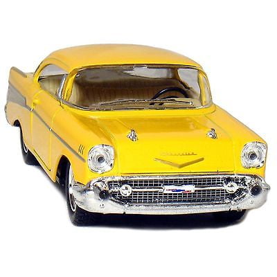 5' Kinsmart 1957 Chevrolet Bel Air Diecast Model Toy Car 1:40 Chevy Yellow