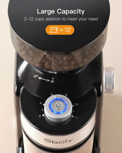 Aromaster Burr Coffee Grinder,Electric Coffee Bean Grinder with 24 Gri –  aromaster-shop