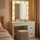 thumbnail image 1 of Tocador Vanity Moderno Con Focos Espejo Camerino Blanco, 1 of 4