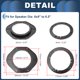 thumbnail image 5 of Adaptador Espaciador de Altavoz Tweeter Unique Bargains para Toyota 6x9" a 6.5" 4 Pcs, 5 of 7