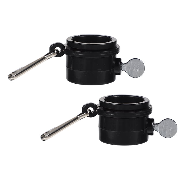 COMPUKAS 2Ud Accesorios Negros Para Mástil Con Giratorios Y Clip Práctico