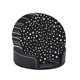 thumbnail image 2 of Posavasos de cuero de 6 piezas, posavasos negros con manchas dálmatas para bebidas, posavasos para tazas, regalo de inauguración de la casa, ideal para la decoración del hogar, 2 of 7