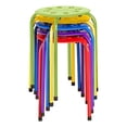 thumbnail image 1 of Norwood Commercial Furniture - NOR-1101AC-SO - Assorted Color Stacking Stools - Stackable Stools for Kids and Adults - Flexible Seating for Home, Office, Classrooms - Plastic/Metal 17.75" (Pack of 5), 1 of 6