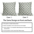 thumbnail image 6 of Blue Grey Gray Floral Block Print Pillow Covers 20x20 Inch Set of 2, Vintage Flower Pattern Decorative Throw Pillowcases Outdoor Farmhouse Cushion Covers Spring Summer Rustic Sofa Couch Bed Decor, 6 of 6