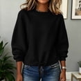 thumbnail image 5 of Ounisa Women's Winter Fashionable Casual Sweatshirt Long Sleeved Pullover Sweatshirt Hooded Sweatshirt, 5 of 8