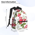 thumbnail image 4 of Vsdgher Strawberry1 Print Unisex Large Capacity Bookbag Schoolbag Casual Daypack for High School/College/Teens/Travel/Work, 4 of 8