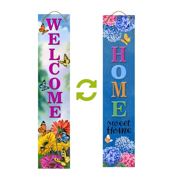 Briarwood Lane Spring Flowers Pine Reversible Porch Leaner