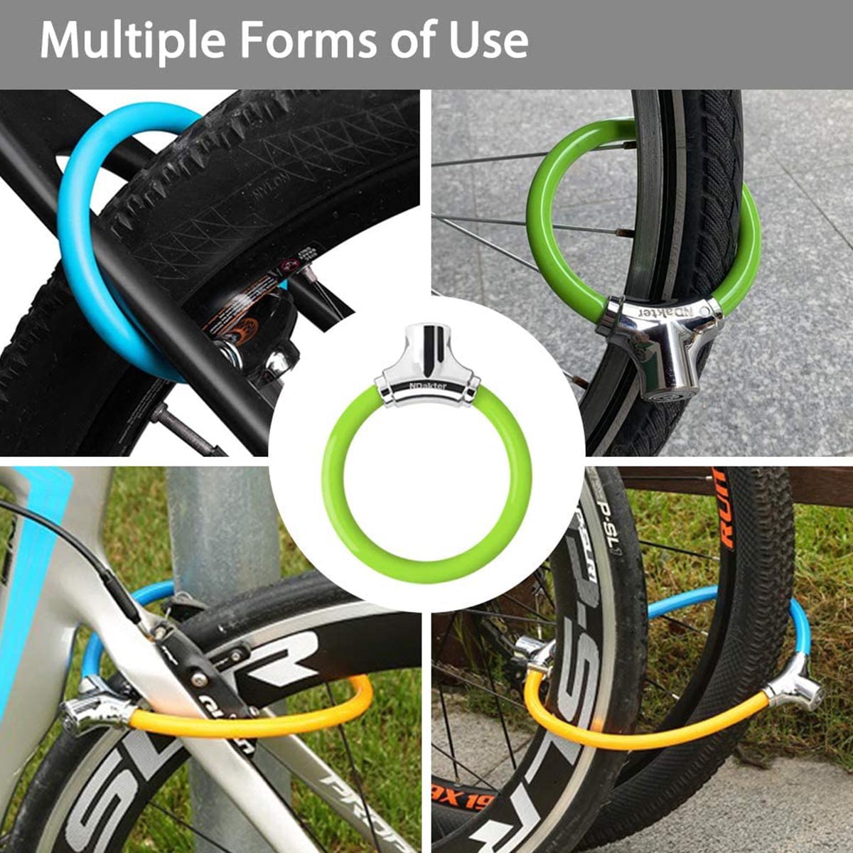 KAWELL Bike Lock 12mm Anti Theft Kids Bicycle Lock, Lightweight Unbreakable Bike Wheel Locks Disc Lock Heavy Duty with 2 Keys for Road/Mountain/Commute Bike Gift for Child Kids