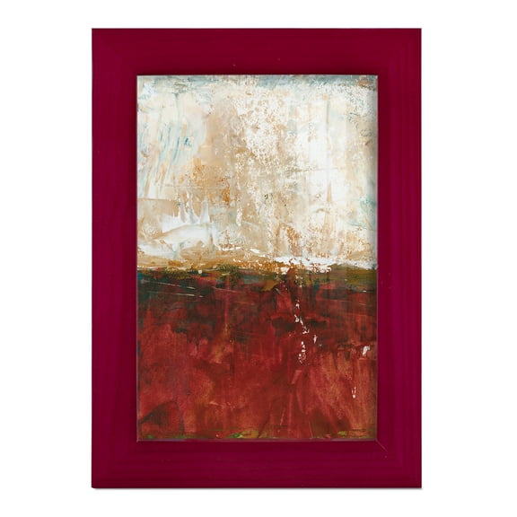 August Horizon I -Framed Print w/glass-Cherry Red