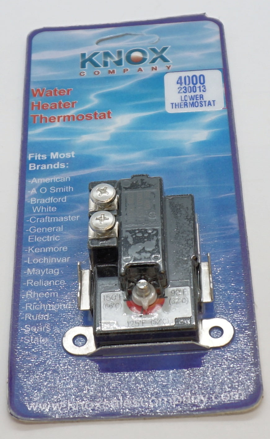 WH-5, Electric Water Heater Lower Thermostat replaces 5600-011, 5600-411, WH9