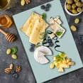 thumbnail image 5 of Saying Cutting Board, Big Font Classical Romantic Partners Phrase Soul Mates Theme Calligraphy Image, Decorative Tempered Glass Cutting and Serving Board, Large Size, Mustard Black, by Ambesonne, 5 of 5