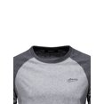 thumbnail image 2 of Nituyy T-Shirt à Manches Longues pour Hommes Col Rond Contrasté Patchwork Décontracté d'Automne, 2 of 4