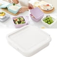 thumbnail image 1 of Fresh Box (Onion) X1 Silicone Foldable Fruit & Veggie Fresh Microwave Lunch Box Portable Outdoor Meal Container With Lid White, 1 of 4