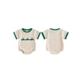 thumbnail image 2 of BemeyourBBs Newborn Baby Boy Girl Golf Outfit Infant Baby Girl Boy Summer Clothes 0 3 6 12 18 Months Waffled Bubble Rompers Golf Embroidered Crew Neck Short Sleeve Bodysuits Jumpsuits Playsuit, 2 of 9