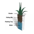 thumbnail image 5 of Veradek 32" x 4" x 6" Rectangle Silver Stainless Steel Plant Planter, 5 of 5