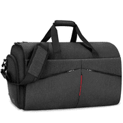 NUBILY Carry on Garment Bags Convertible Suit Bag Travel Duffle Bag for Men Black