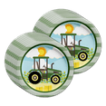 thumbnail image 2 of Farm Tractor Time Birthday Party Supplies Set Plates Napkins Cups Tableware Kit for 16, 2 of 7