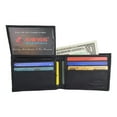 thumbnail image 3 of Men's Soft Genuine Leather Removable Double ID Window Flap Credit Card Money Holder Bifold Wallet by Swiss Marshal SW-P1143, 3 of 9