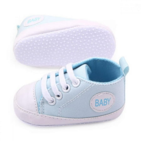 

Baby Canvas Shoes - Infant Girls Boys Sneakers Anti-Slip Toddler First Walkers Slip On Newborn Crib Shoes
