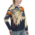 thumbnail image 6 of Haiem American Bald Eagle A for Women's Fashion Hoodies & Sweatshirts with Kangaroo Pocket,Hooded Sweatshirt with Eye-catching Drawstrings-XX-Large, 6 of 7