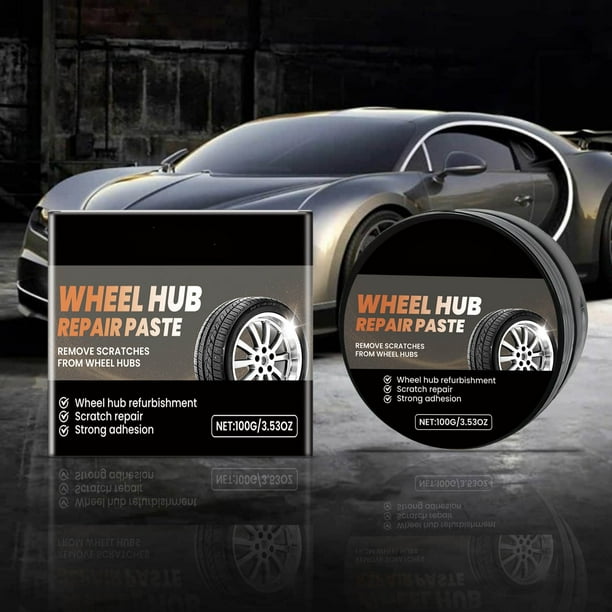 Crema Pulidora para Cubos de Rueda: Restauración Rápida Del Brillo con Capa Protectora de Larga Duración, Fórmula de Limpieza Profunda para Llantas de Coche, Fácil Eliminación de Manchas (Paquete de