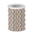 thumbnail image 2 of 5 Rolls Christmas Ribbon 1.5 inch Wide Decorative Ribbon for Gift Wrapping and Holiday Decorations Abstract Feather Pattern, 2 of 7