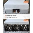 thumbnail image 7 of Winter Bed Skirt Christmas Ball Pine Needles Black White Bed Skirts King Size 18 Inch Drop, Wrap Around Dust Ruffle&nbsp;Bedskirt with Adjustable Elastic Belt for Queen Size Beds, 7 of 7
