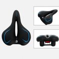 thumbnail image 1 of MTB Road Bike Comfort Cycling Saddle Seat Wide Bum Soft Gel Cruiser Bicycle Pad Dual elastomers, 1 of 11
