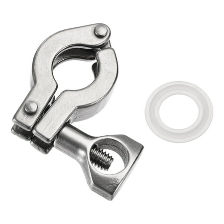 

Uxcell 304 Stainless Steel 3/4 Single Pin Vacuum Clamp with Rubber Gasket for Ferrule