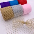 thumbnail image 4 of Trayknick 1 Roll Ribbon Decor Exquisite Workmanship Easy to Use Net Yarn Decorative Sparkling DIY Mesh Ribbon for Party Decoration, 4 of 13