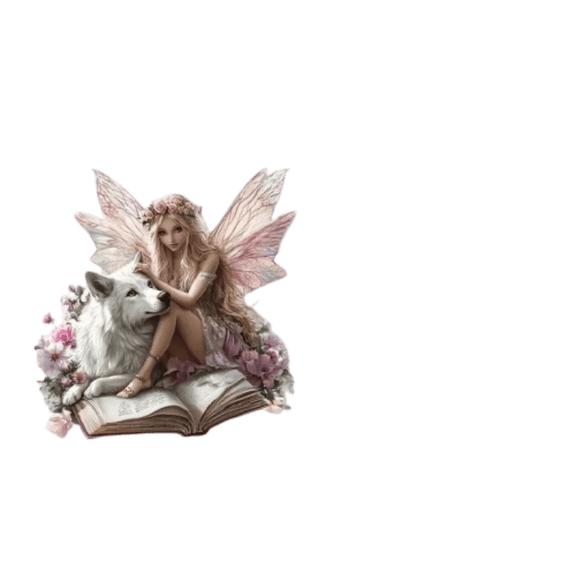 Lunxisen 3 pcs Fairy Desktop2D Flat Acrylic Elf Tabletop Ornament, Creative Decoration for Home Table Top Study Room Bookshel Office