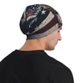 thumbnail image 5 of Xecao Vintage American Deer Print Beanie Knitted Hat for Men Women, Winter Fashion Knit Cuffed Caps Unisex, 5 of 7