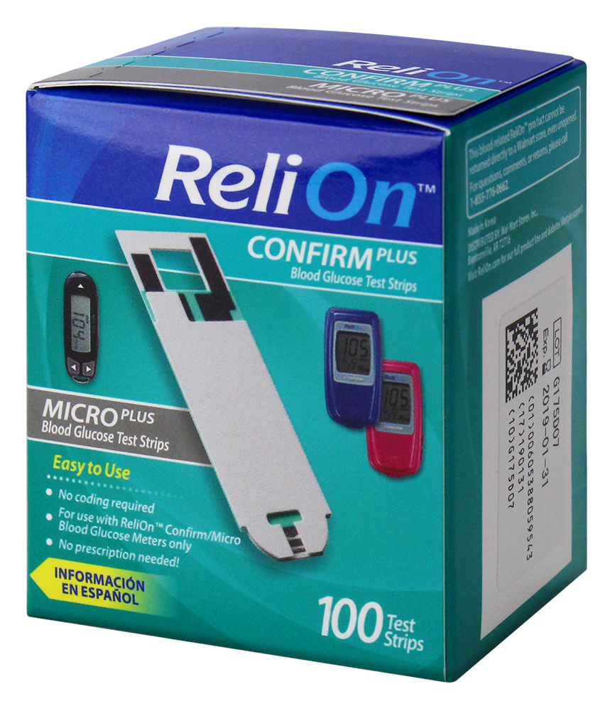 ReliOn Confirm Blood Glucose Monitor, Blue - image 2 of 8