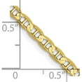 thumbnail image 4 of Avariah Diamonds Solid 14K Yellow Gold 3.2mm Concave Anchor with Lobster Lock Chain - 20", 4 of 8