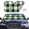thumbnail image 4 of Goofa Green White Lumberjack Plaid Printed Car Windshield Sunshade,Foldable Reflective Sun Visor,UV Protection Heat Blocker Sunshade,Car Cooling Accessory-, 4 of 7