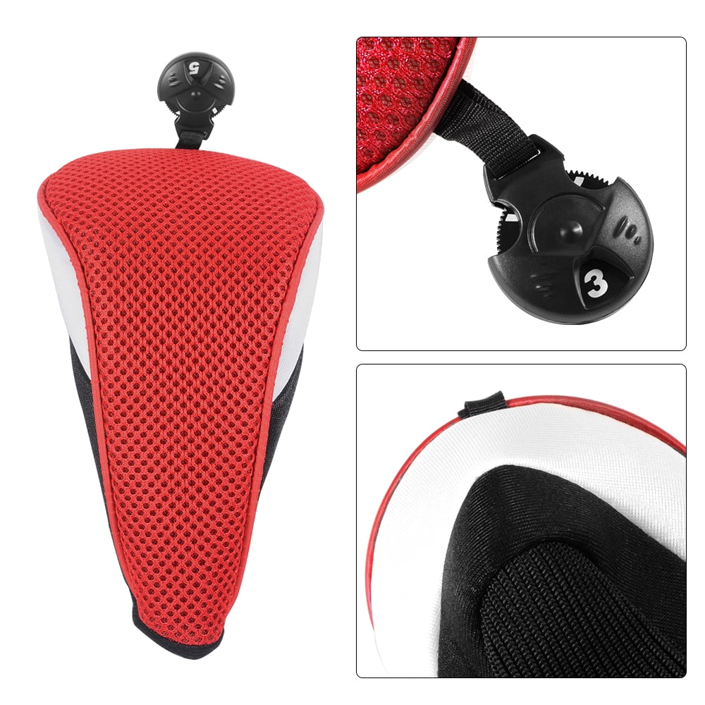 4pcs Hybrid Golf Head Covers Set Club Interchangeable No.Tag Cover