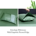 thumbnail image 2 of Lidoloka Luxury Bamboo Bed Sheets Set King 4 Pcs for Adult,Soft&Cool,16" Deep Pocket,Green, 2 of 6