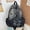 Black, variant on PRIYAL Y2K Star Backpack,Grunge Goth Denim Bookbag,Punk Emo Backpack for Men and Women, Unique Gothic Fashion Backpack for Daily Use
