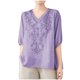 thumbnail image 1 of Camisas de Color Sólido para las Mujeres Casual 1/2 Manga V-Cuello Blusas, Top de Moda para Diario, Trabajo Y Fiesta, 1 of 4