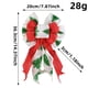 thumbnail image 3 of Adorno Navideño con Lazo para Árbol | Cinta Roja y Blanca de Doble Capa con Detalles Dorados Brillantes | Decoración Navideña de Tela Duradera para Árboles de Navidad, Coronas, Regalos y Repisas., 3 of 6