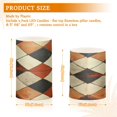 thumbnail image 6 of Yayeee Flameless Candles with Remote Flickering Battery Operated Multi Color Changing, Checkered Pattern, 6 of 7