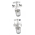 thumbnail image 1 of GUOOL 2Pieces Romantic Rotary Candle Holder Tea Light Holder for Christmas Restaurant G, 1 of 9