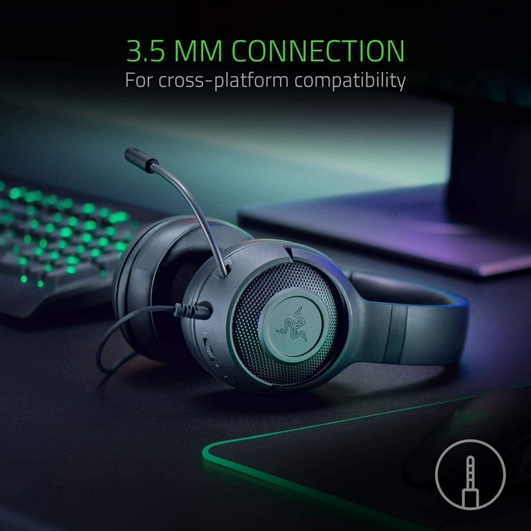 Razer Kraken X 7.1 Virtual Surround Sound Gaming Headset with Cross Platform Compatibility Walmart
