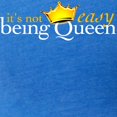 thumbnail image 3 of CafePress - Not Easy Being Queen Women's Dark T Shirt - Womens Football Shirt, 3 of 4