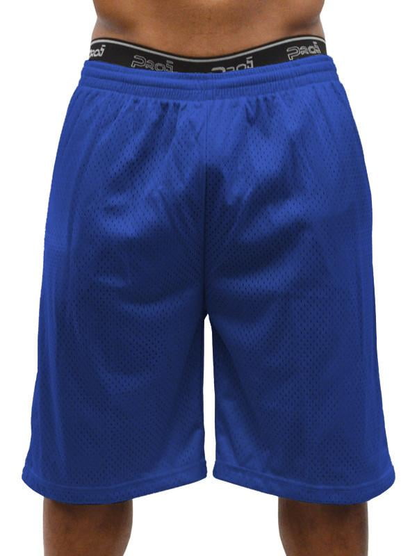 Pro 5 Mens Plain Mesh Shorts,Royal Blue,2XL