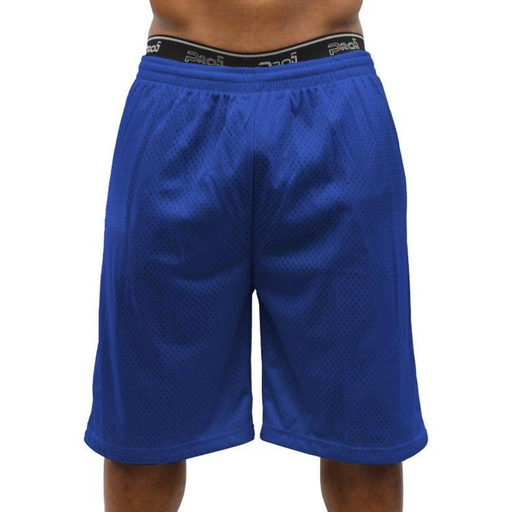 Pro Club - Pro 5 Mens Plain Mesh Shorts,Royal Blue,3XL - Walmart.com ...
