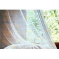 thumbnail image 2 of Yellow and Blue Tulle Curtains with Rod Pocket, Clouds Sun Pattern with Vertical Stripes Dots Playroom Design, Sheer Drape for Wedding Party 2 Panels, 7 Sizes, Pale Blue Yellow, by Ambesonne, 2 of 3