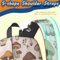 thumbnail image 5 of Mushroom and Sprig Pink Pattern 17" School Backpacks for Teens,Waterproof Oxford Fabric,S-Shape Padded Straps for School,Travel,Hiking,Camping, 5 of 6