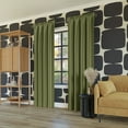 thumbnail image 6 of Sun Zero Malmo 1-Piece Theater Grade Extreme 100% Blackout Rod Pocket Curtain Panel, 52"X84", Sage Green, 6 of 9